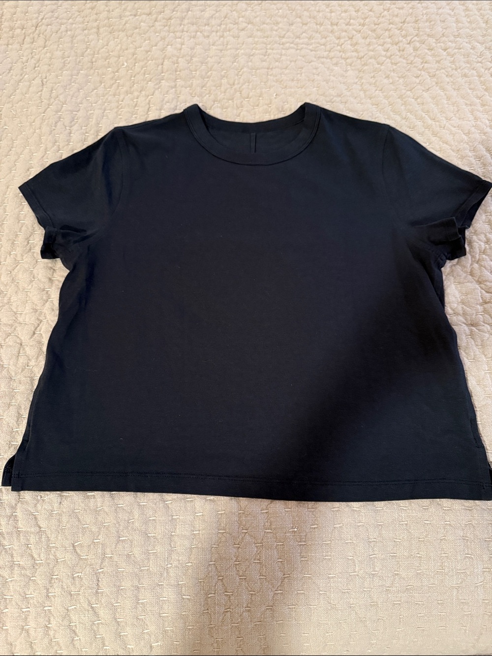 Lululemon Classic Black Crewneck Women's Top